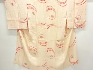 アンティーク　渦巻模様単衣長襦袢